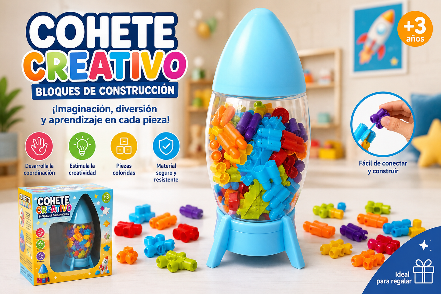 Bloques de Construcción para Niños (88 Piezas)