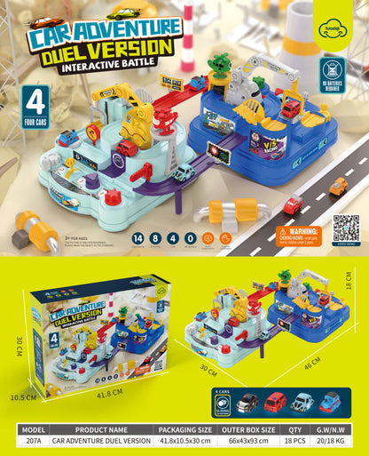 Juguete para Niños Pista Batalla Interactiva de Aventuras con Carros