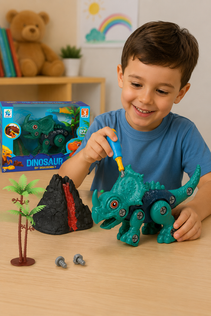 Juego para Niños Set de Construcción Mundo de Dinosaurios
