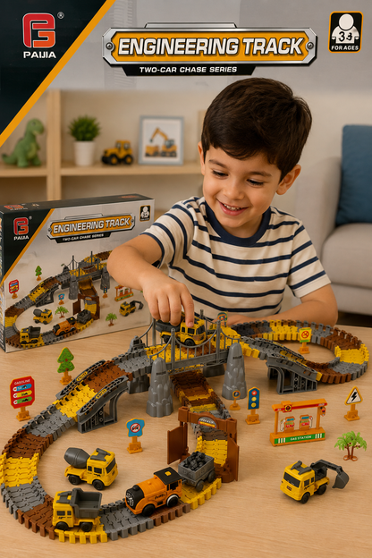 Juego para Niños Pista de Construcción con Vehículos