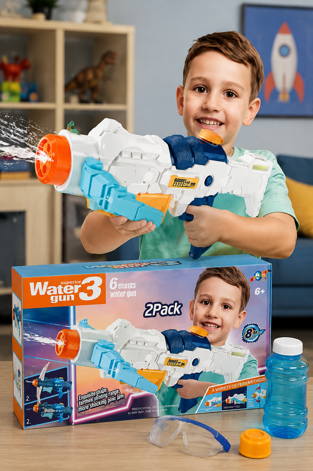 Juguete de Agua para Niño con Mango Giratorio