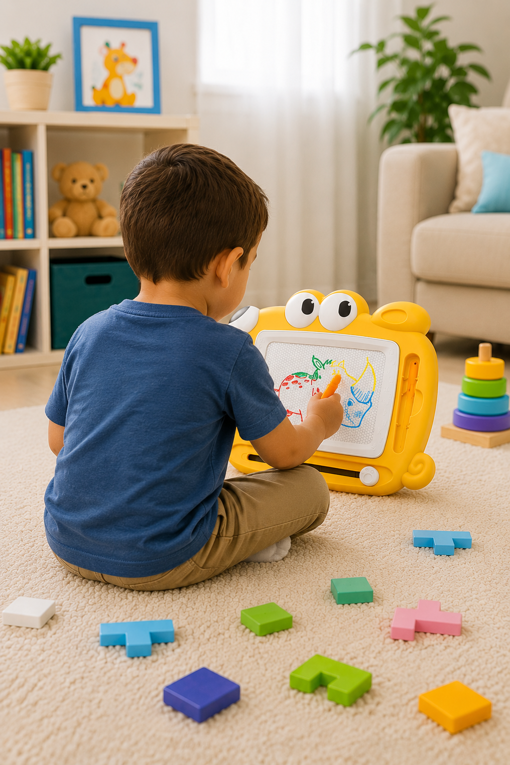Tablero Magnetico de Dibujo para Niños