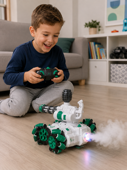 Juguete para Niños Tanque a Control Remoto Lanza Bolitas de Hidrogel