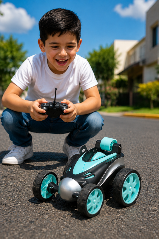 Vehiculo Acrobatico a Control Remoto para Niños