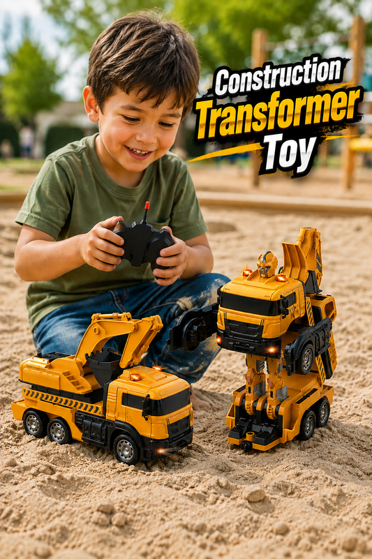 Juguete a Control Remoto para Niño Transformer Robot Escavadora