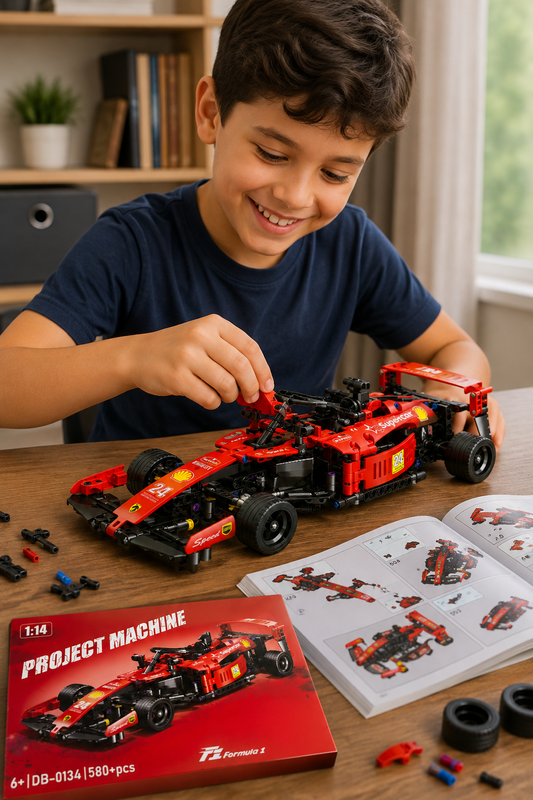 Carro de Formula Construcción Bloques Lego Generico para Niños