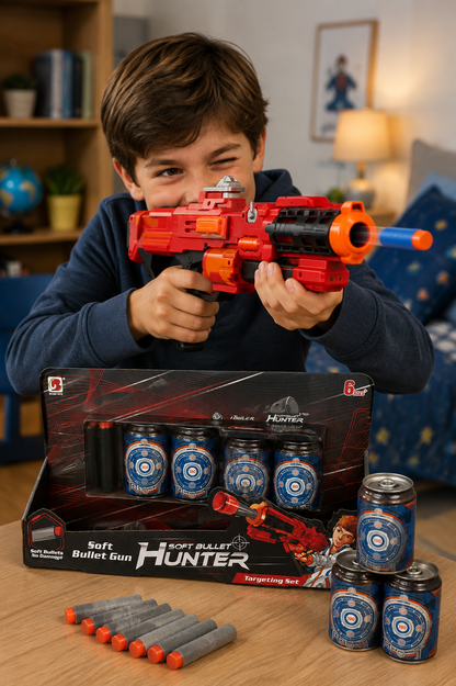 Juguete Pistola para Niños Soft Bullet Hunter