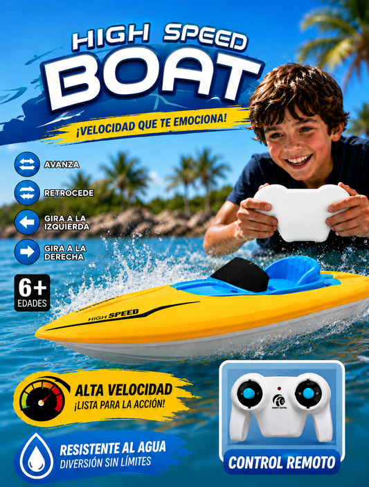 Barco a Control Remoto para Niños