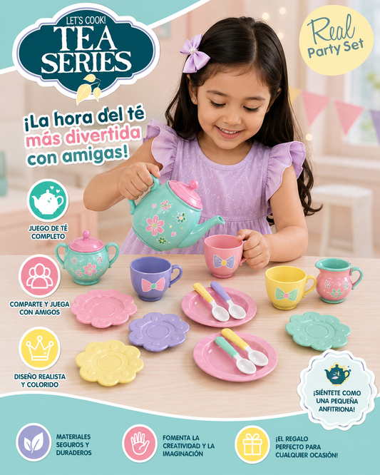 Juego para Niñas Set de Té Macarron (Diseño 2)