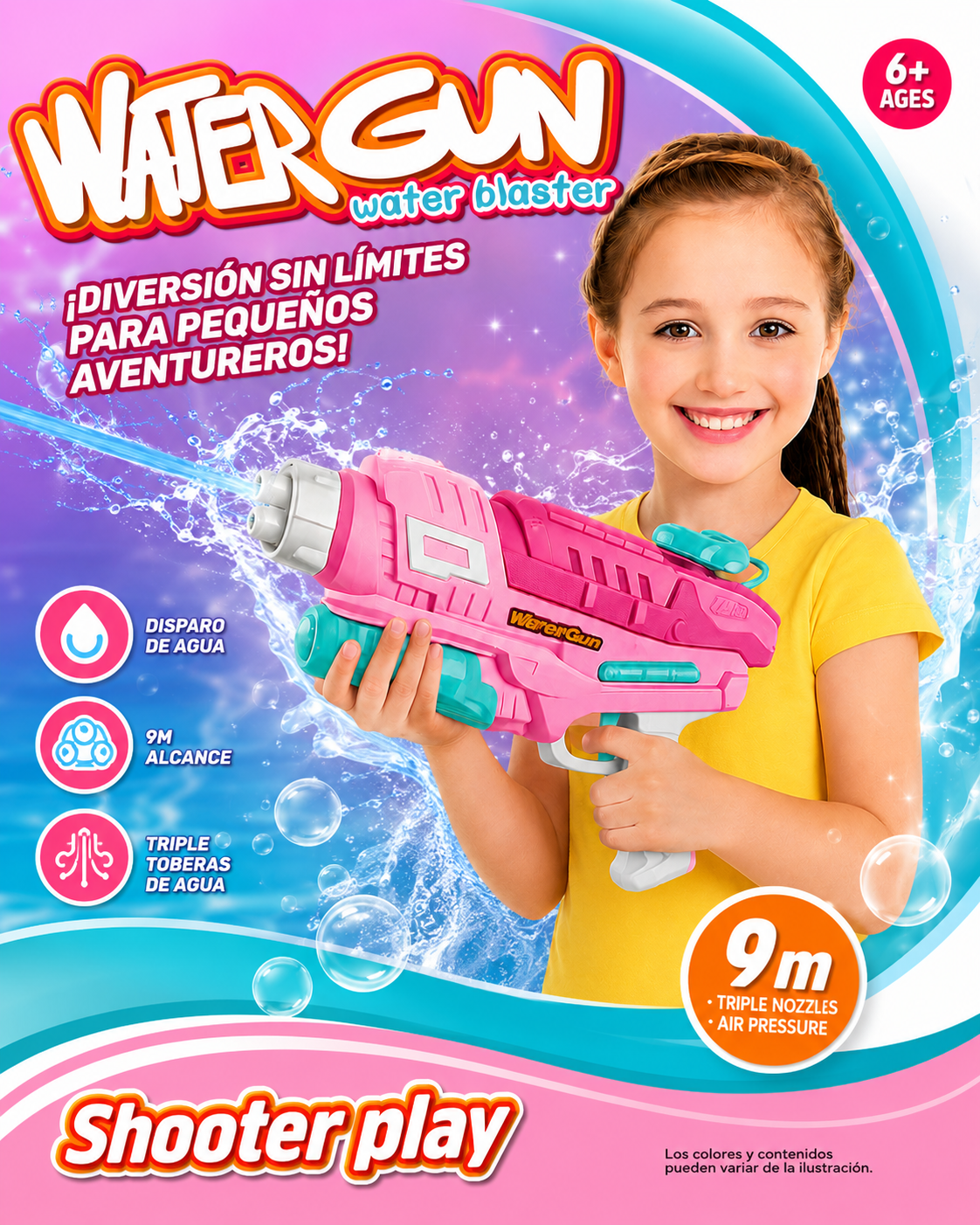 Pistola de Agua para Niñas