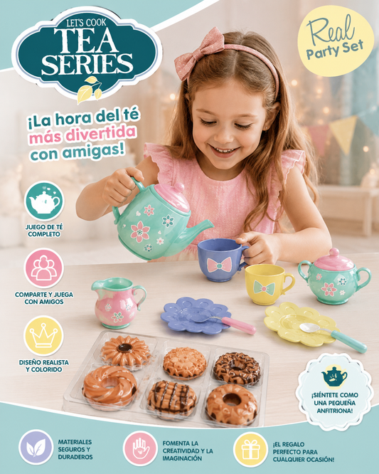 Juego para niñas Set de Té Macarrón (Diseño 1)