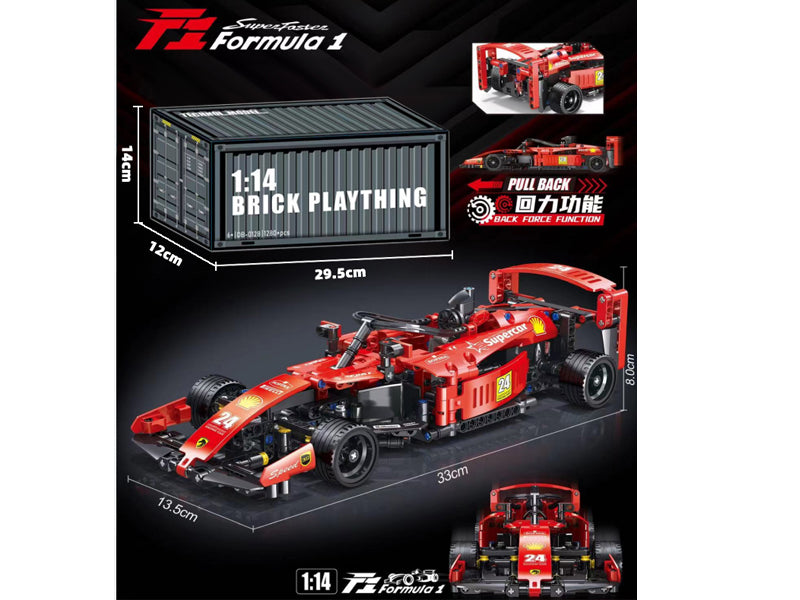 56. Carro de Formula Construcción Bloques Lego Generico para Niños