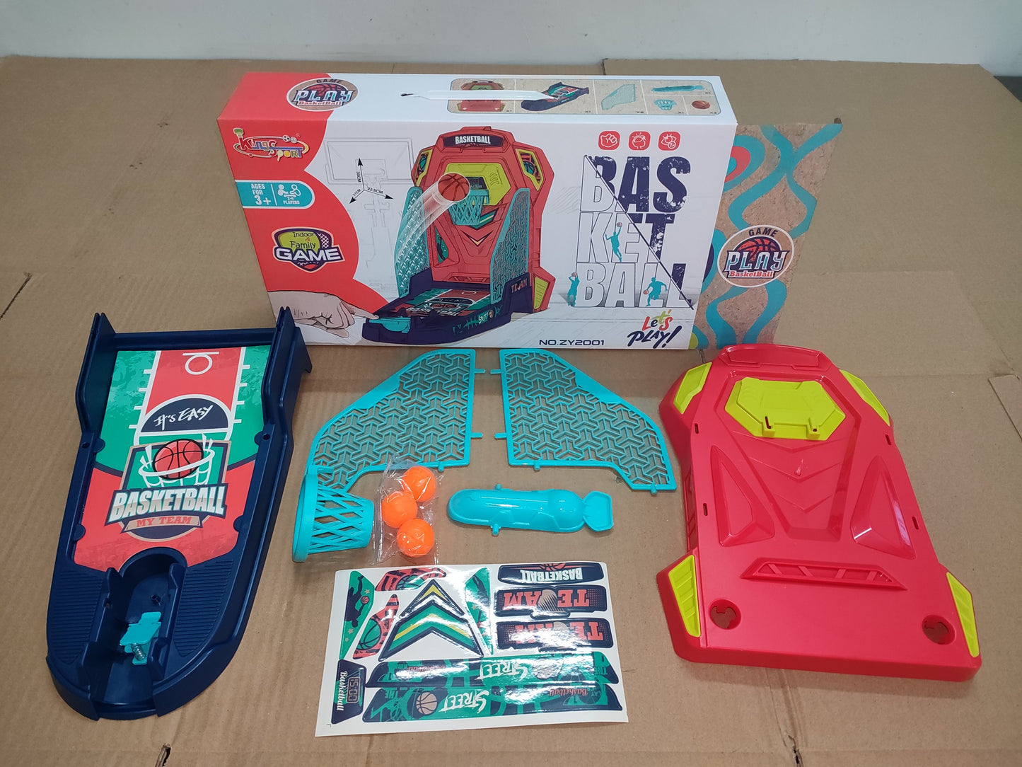 Set Juguete Cancha de Baloncesto para Niños