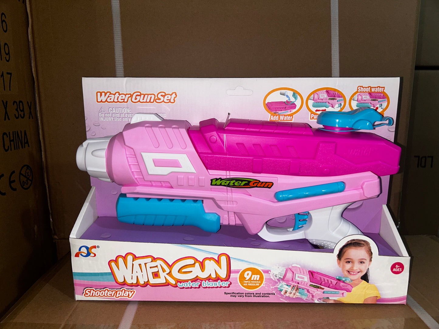 Pistola de Agua Neumatica para Niños