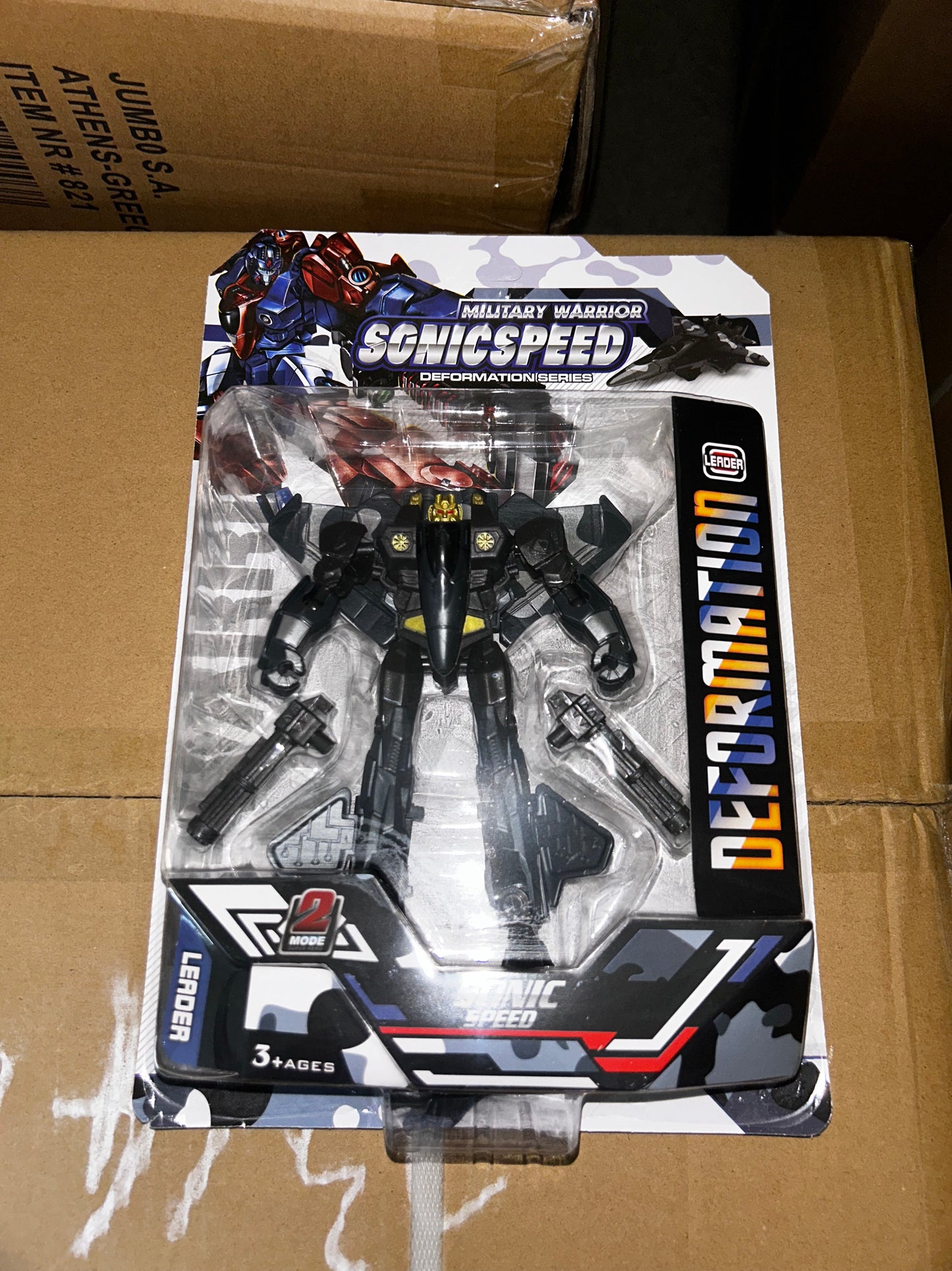Juguete para Niño Tipo Transformer Soldado Miltar