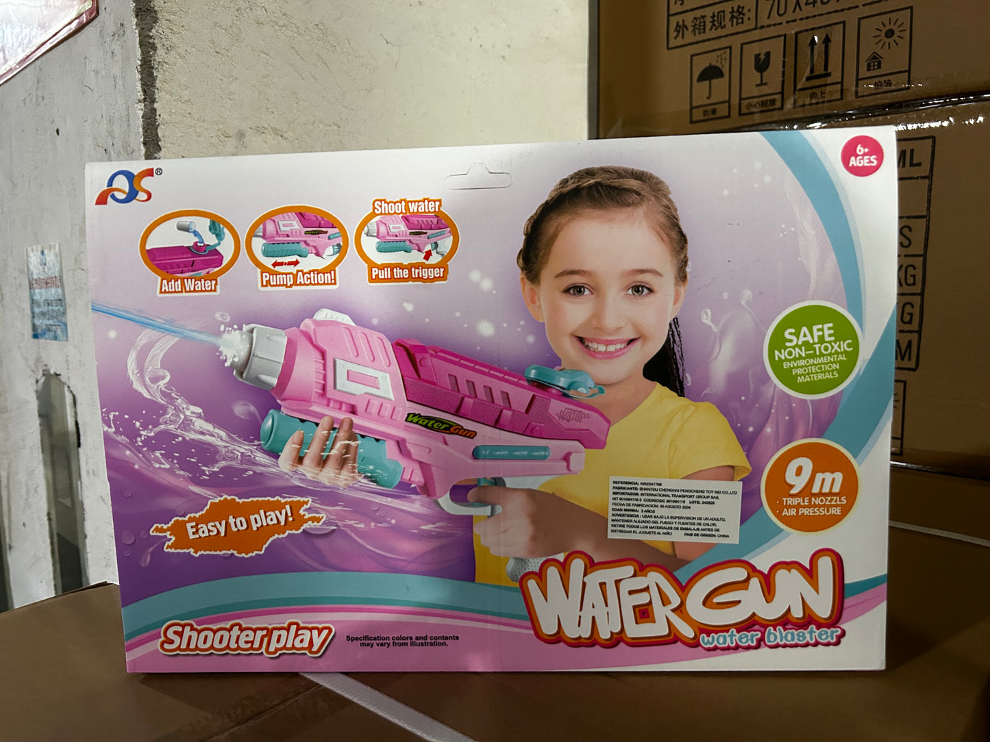 Pistola de Agua Neumatica para Niños