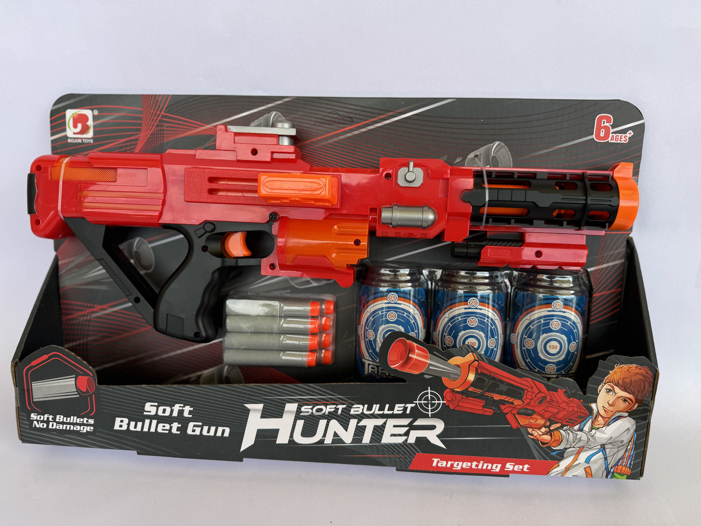 Juguete Pistola para Niños Soft Bullet Hunter