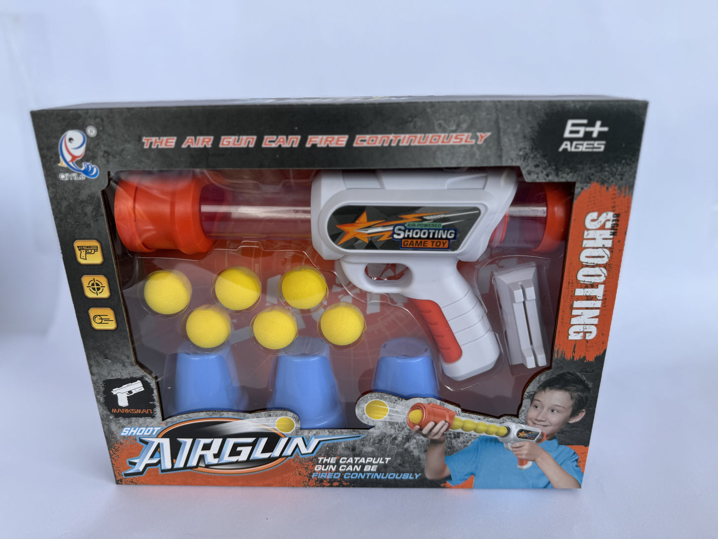 Juego de Tiro al Blanco Pistola Bolas Blandas para Niños