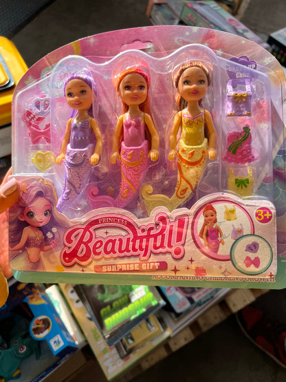 Set de Muñecas Pricesas Sirenas para Niñas
