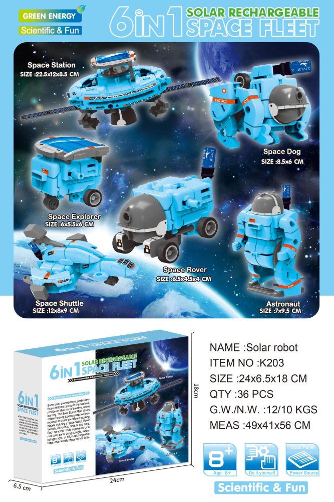Kit Educativo de Flota Espacial Solar para Niños y Niñas