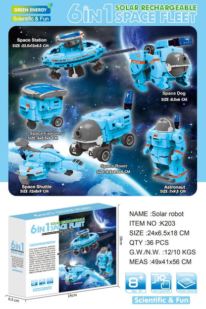 Kit Educativo de Flota Espacial Solar para Niños y Niñas