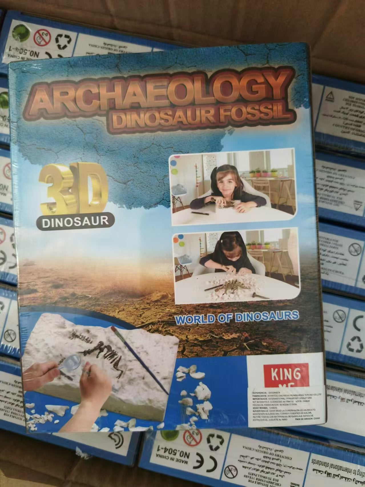 Juguete para Niños Escavación Arqueológica Fosil de Dinosaurios