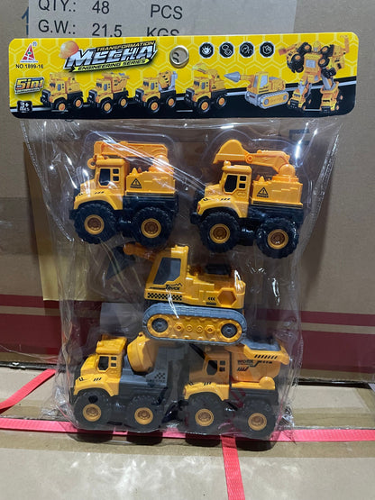 54. Carros de Construcción 5 en 1 para Niños