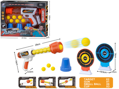Juego de Tiro al Blanco Pistola Bolas Blandas para Niños