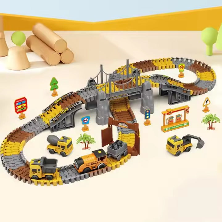 Juego para Niños Pista de Construcción con Vehículos