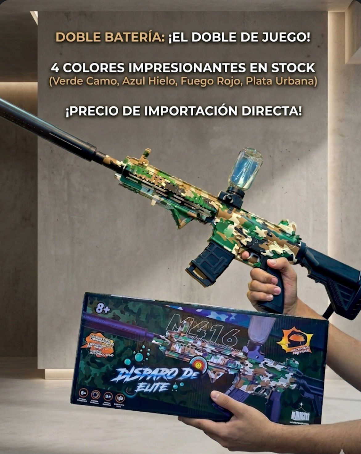 Juguete para Niños Pistola de Hidrogel