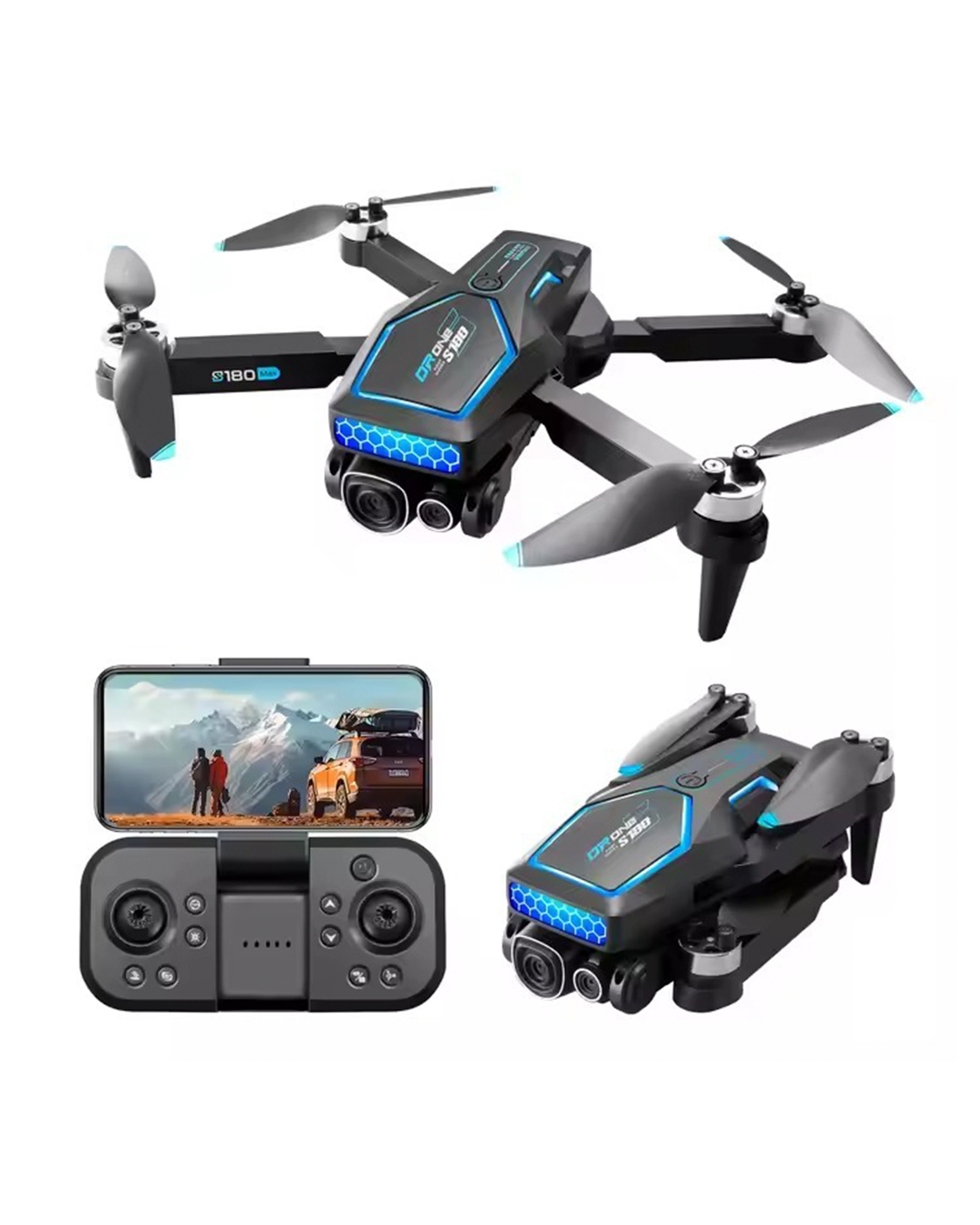 Drone Plegable S180 con Cámara HD